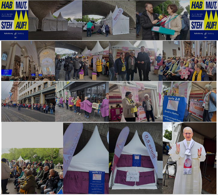 Bilder vom Maria 2.0 - Stand in Würzburg